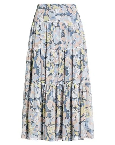 Ralph Lauren Lauren  Woman Midi Skirt Slate Blue Size 6 Recycled Polyester
