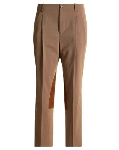 Ralph Lauren Lauren  Woman Pants Camel Size 2 Polyester, Wool, Viscose, Elastane In Brown