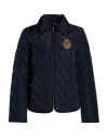Ralph Lauren Quilted Crest-patch Jacket In Blue