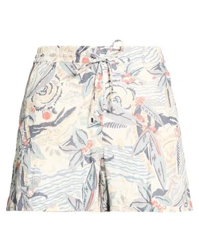 Ralph Lauren Lauren  Woman Shorts & Bermuda Shorts Ivory Size Xs Linen In Multi