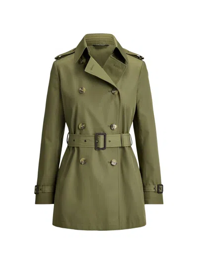 Ralph Lauren Lauren  Women's Cotton-polyester Coat In Green