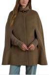 Ralph Lauren Lauren  Wool Blend Cape In Green