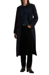 Ralph Lauren Lauren  Wool Blend Coat In Blue