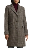 Ralph Lauren Lauren  Wool Blend Reefer Coat In Gray