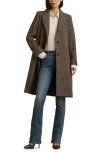 Ralph Lauren Lauren  Wool Blend Tweed Coat In Gray