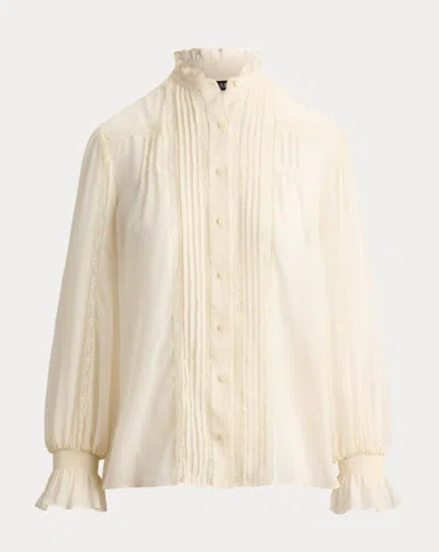 Ralph Lauren Lauren  Woven Blouse Shirt In White