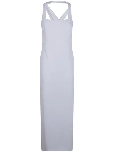 Ralph Lauren Woven "gown" Dress In White