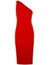 Ralph Lauren Ziazan Sleeveless Cocktail Dress In Orange