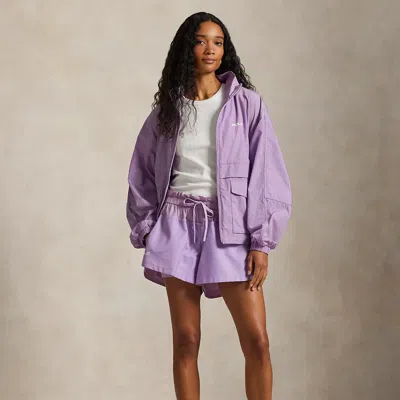 Polo Ralph Lauren Layered Drawstring Short In Light Mauve In Purple
