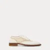 Ralph Lauren Mesh Oxfords In Lux Cream