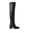 Ralph Lauren 55mm Barnet Leather Over-the-knee Boots In Black