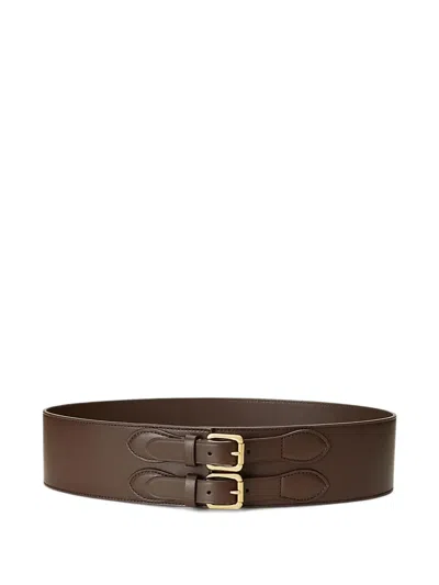 Ralph Lauren Leather Belt In Brown