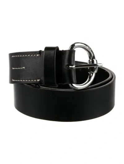 Pre-owned Ralph Lauren Leather Belt In Black