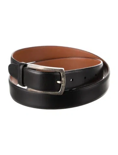Pre-owned Ralph Lauren Leather Belt In Black