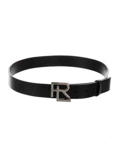 Pre-owned Ralph Lauren Leather Belt In Black
