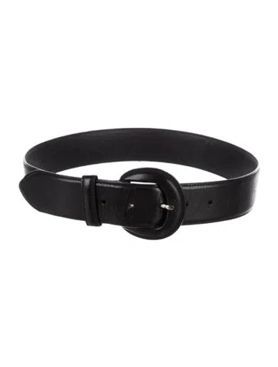Pre-owned Ralph Lauren Leather Belt In Black