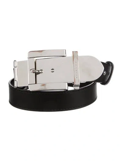 Pre-owned Ralph Lauren Leather Belt In Black