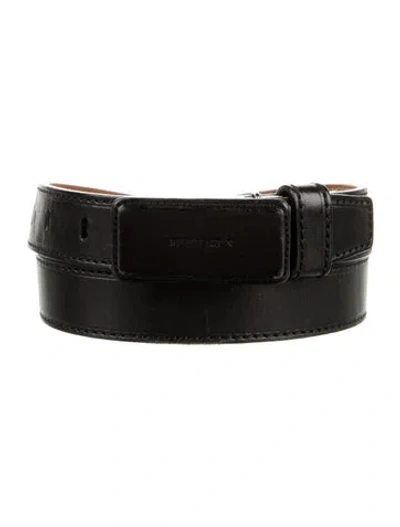 Pre-owned Ralph Lauren Leather Belt In Black