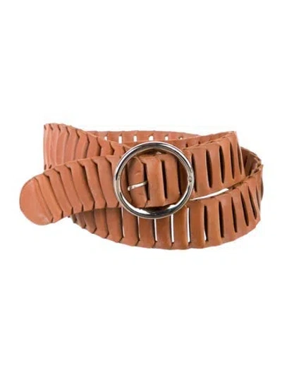 Pre-owned Ralph Lauren Leather Belt In Brown