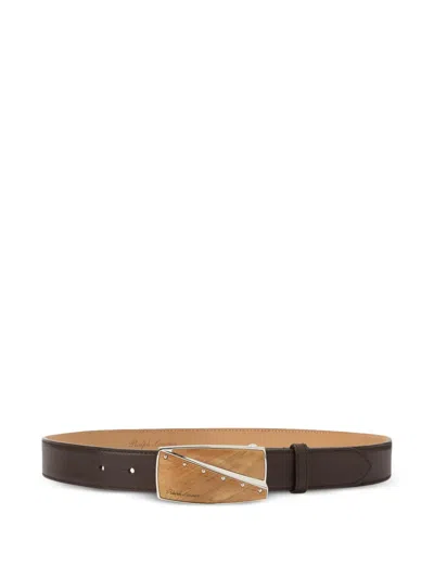 Ralph Lauren Leather Belt In Brown
