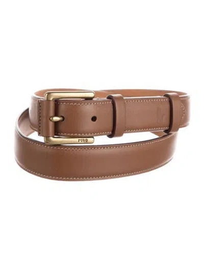 Pre-owned Ralph Lauren Leather Belt In Brown