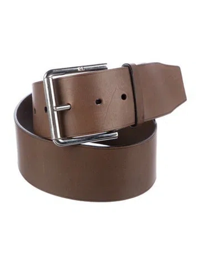Pre-owned Ralph Lauren Leather Belt In Brown