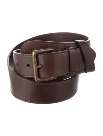 Pre-owned Ralph Lauren Leather Belt In Brown