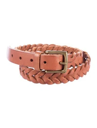 Pre-owned Ralph Lauren Leather Belt In Brown