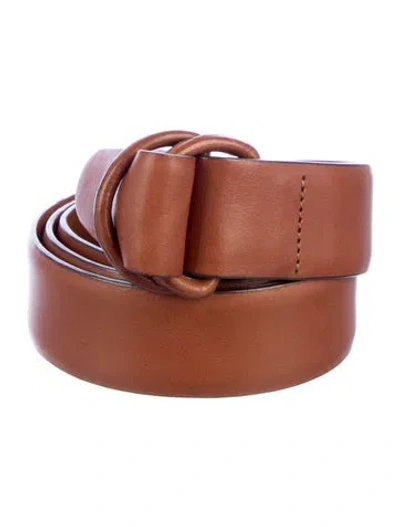 Pre-owned Ralph Lauren Leather Belt In Brown