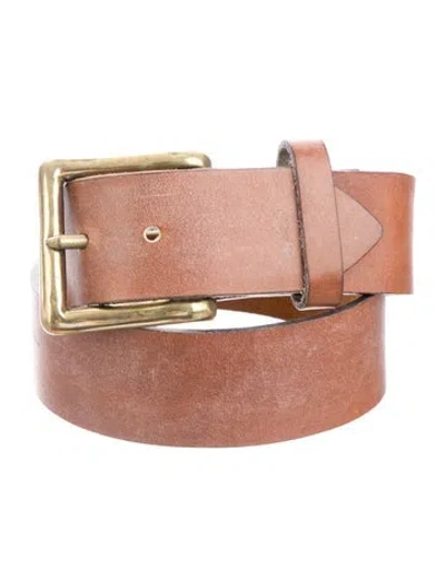 Pre-owned Ralph Lauren Leather Belt In Brown