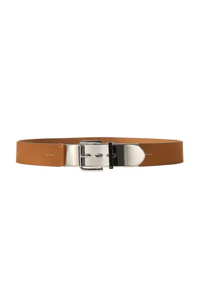 Ralph Lauren Leather Belt In Gold