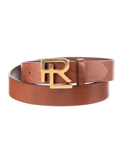 Pre-owned Ralph Lauren Leather Belt Kit In Neutral