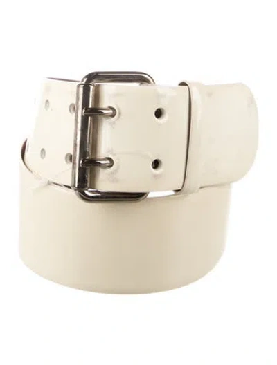 Pre-owned Ralph Lauren Leather Belt In Neutral