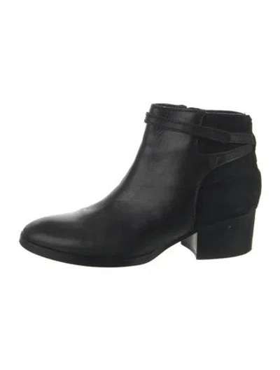 Pre-owned Ralph Lauren Leather Boots In Black