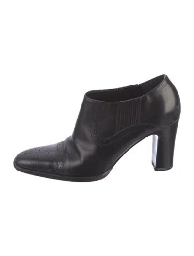 Pre-owned Ralph Lauren Leather Boots In Black