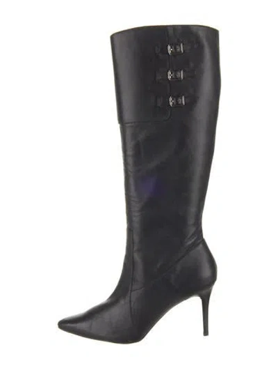 Pre-owned Ralph Lauren Leather Boots In Blue