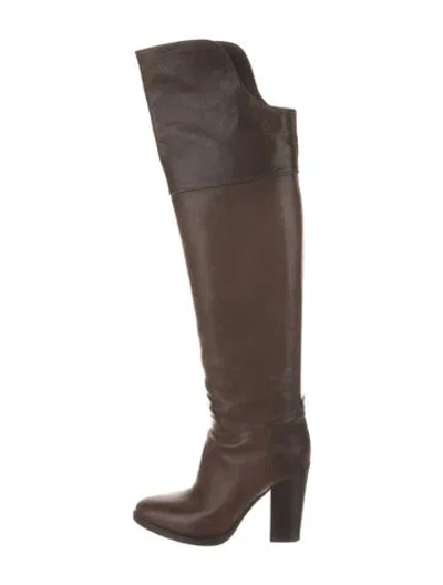 Pre-owned Ralph Lauren Leather Boots In Brown
