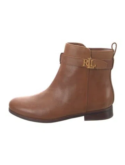 Pre-owned Ralph Lauren Leather Boots In Brown
