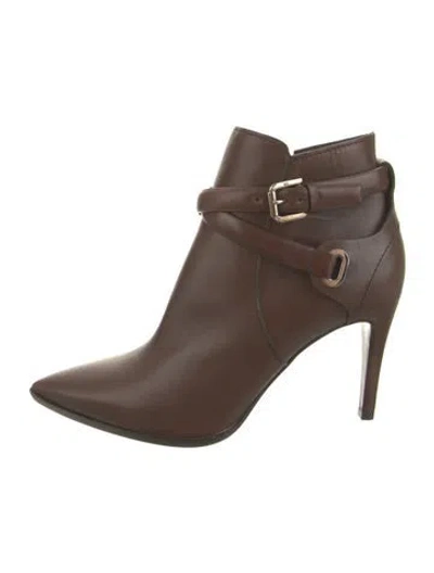 Pre-owned Ralph Lauren Leather Boots In Brown