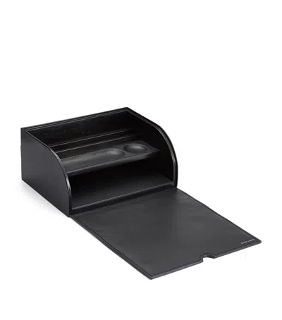 Polo Ralph Lauren Leather Brennan Writer's Box In Black