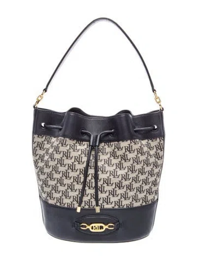 Pre-owned Ralph Lauren Leather Bucket Bag In Multicolor
