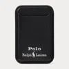 Ralph Lauren Leather Card Case With Magsafe In Black