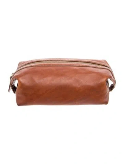 Pre-owned Ralph Lauren Leather Clutch In Brown