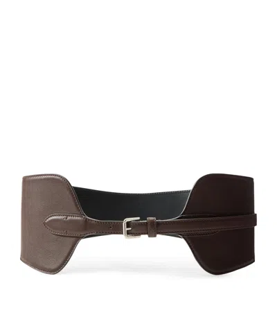 RALPH LAUREN LEATHER CORSET BELT