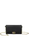 Ralph Lauren Leather Crossbody Bag In Black