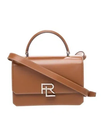 Pre-owned Ralph Lauren Leather Crossbody Bag In Brown