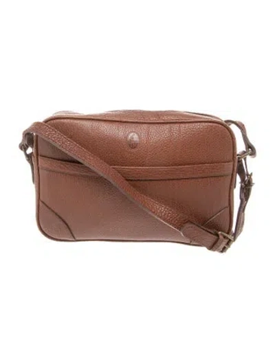 Pre-owned Ralph Lauren Leather Crossbody Bag In Brown