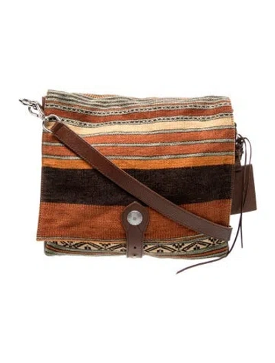 Pre-owned Ralph Lauren Leather Crossbody Bag In Brown