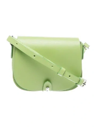 Pre-owned Ralph Lauren Leather Crossbody Bag In Green
