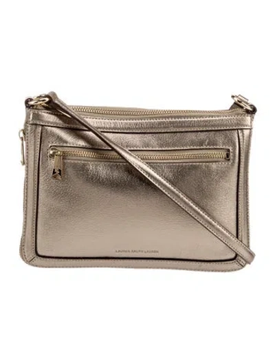 Pre-owned Ralph Lauren Leather Crossbody Bag In Neutral